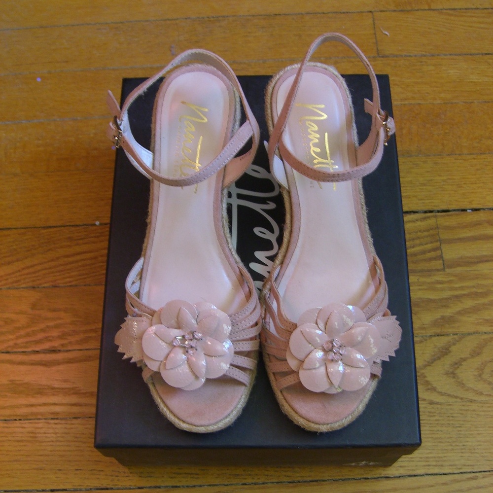 NANETTE LEPORE QUINCE DUSTY PINK SANDAL SHOES 7M